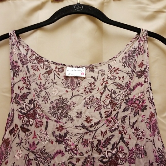 New Free People Voile Lace Slip Dress Taupe Combo - Picture 3 of 4